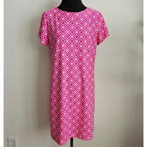 EUC JUDE CONNALLY Women's Bright Pink Stretch Summer Ella Mini Dress M